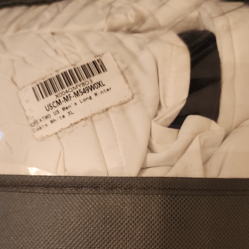 White Men's Coat XL